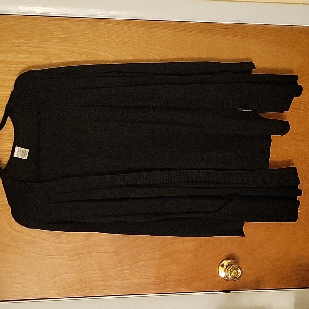 Terra Sky open Cardigan,  black size 14W